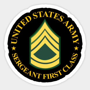 US Army - Sergeant First Class wo Bkgrd Sticker